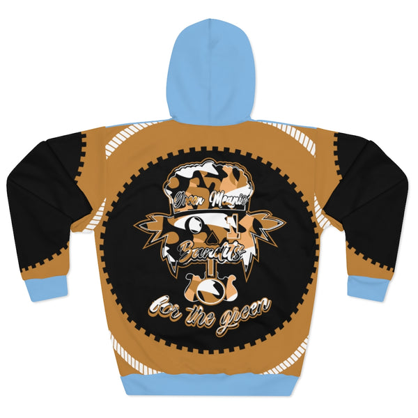 XL WHEAT/COOL BLUE GMB CLOTHING BRAND PULLOVER HOODIE