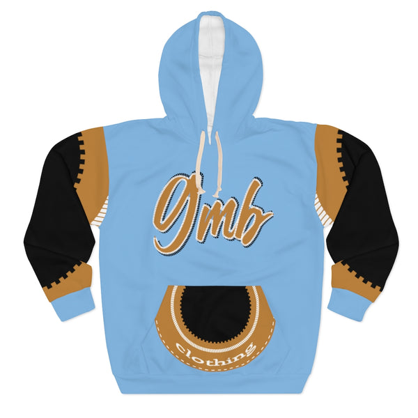 XL WHEAT/COOL BLUE GMB CLOTHING BRAND PULLOVER HOODIE